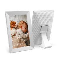 10.1 inch Touch Screen Smart Digital Picture Frame with WiFi White  Unlimited Cloud Photo Storage - Share Photos and Videos Instantly via Email or App