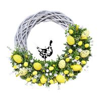 Easter Wreath Easter Eggs Wreath Acrylic Rabbit Egg Wreath Easter Bunny Wreath Decoration