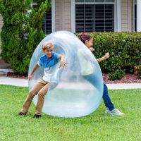 Kids Outdoor Toys Soft Water Filled Bubble Ball Blow Up Balloon Fun Toy Summer Party Game Inflatable Gift for Kids(Blue,1 Pack)