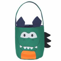 Easter Bunny crocodile Basket Gift Egg Bags  Canvas Cotton Personalized Candy Egg Basket  26*23cm