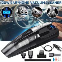 4 in 1 Car Handheld Vacuum Cleaner Air Pump For Auto DC 12V Digital Inflatable Boat Air Compressor Automobile Car Motorcycles