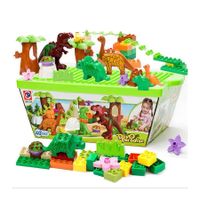 Children Dinosaur Building Blocks Set Toy Jurassic World Animal Large Particles Building Blocks Building BlocksChildren Toys