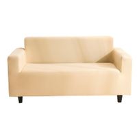 Stretch Sofa Covers 1 Piece Polyester Spandex Fabric Living Room Couch Slipcovers ( Large,Yellow)