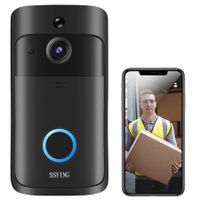 Video Doorbell Camera HD WiFi Wireless Operated Motion Detector Audio & Speaker Night Vision for iOS & Android