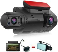 1080P Full HD Dash Cam Car Front Rear with Two Lenses 3 Inch Screen