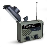 Multifunctional Hand Crank Weather Radio with LED Flashlights, SOS Alarm, Cell Phone Charger, AM/FM/NOAA Radio Frequencies