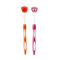 Tongue Brush, Tongue Scraper, Tongue Cleaner Helps Fight Bad Breath 2 Pack