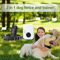 2in1 Dog Underground fence rechargeable waterproof electric dog fencing system and training collar with vibrate shock training