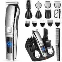 Electric Nose Hair Beard Trimmer Mustache Body Shaver Grooming Kit, Cordless Hair Clippers Electric Razor for Men