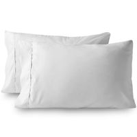 2Pc Brushed Polyester PillowsCase Effen Kleur Envelop Beddengoed  Ultra Zachte PillowsCase Color White Standard Size