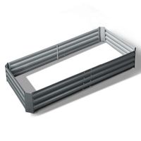 Greenfingers 180x90x30CM Galvanised Raised Garden Bed Steel Instant Planter