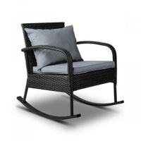 Outdoor Rocking Chair Furniture - Black