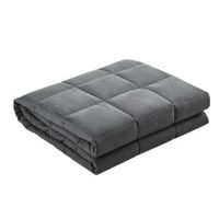 Weighted Blanket Kids 2.3KG Heavy Gravity Blankets Microfibre Cover Comfort Calming Deep Relax Better Sleep Grey