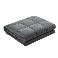 Weighted Blanket Adult 7KG Heavy Gravity Blankets Microfibre Cover Glass Beads Calming Sleep Anxiety Relief Grey