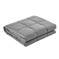 Giselle Bedding 7KG Cotton Weighted Gravity Blanket Relaxing Calming Adult Light Grey