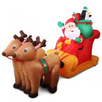 Jingle Jollys Inflatable Santa Sleigh Ride