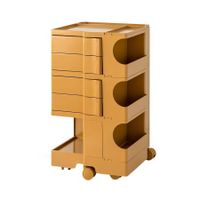 ArtissIn Bedside Table Side Tables Nightstand Organizer Replica Boby Trolley 5Tier Yellow