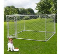 Dog Kennel Run & Pet Enclosure Run Animal Fencing Fence Playpen 2.3m x 2.3m x 1.22m