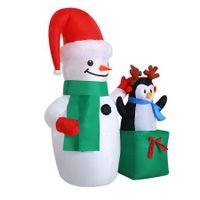 Jingle Jollys Christmas Inflatable Snowman 1.8M Lights LED Outdoor Decorations