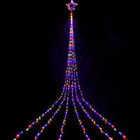 Jingle Jollys 5M Christmas Curtain Lights LED Motif Fairy String Light Outdoor