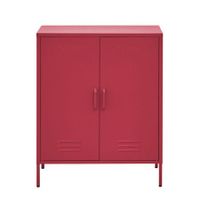 ArtissIn Buffet Sideboard Locker Metal Storage Cabinet - SWEETHEART Pink