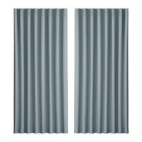 Artiss 2X Blockout Curtains Blackout Window Curtain Eyelet 300x230cm Grey