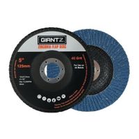 Giantz 10 PCS Zirconia Sanding Flap Disc 5?????125mm 40Grit Angle Grinding Wheel