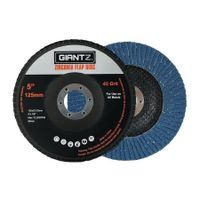 Giantz 100 PCS Zirconia Sanding Flap Disc 5?????125mm 40Grit Angle Grinding Wheel