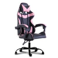 Artiss Office Chair Gaming Chair Computer Chairs Recliner PU Leather Seat Armrest Black Pink