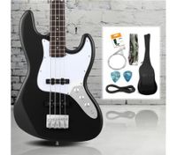 Full Size Electric Bass Guitar Pack (Black)