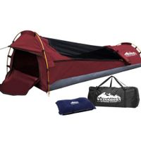 Weisshorn Biker Swag Camping Tent Single Canvas Swags Biking Hiking Beach