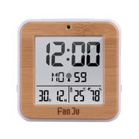 Digital Alarm Clock LED Temperature Humidity Dual Alarm Auto Backlight Snooze Desktop Table Clock