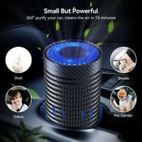 Car Air Purifier Air Purifier for Car with True HEPA Filter Cleans Air for Traveling Home Office Use