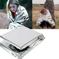 Folding Emergency Thermal Blanket Outdoor Waterproof 210Cm*160Cm Silver Survival Rescue Shelter Outdoor Camping Keep Warm