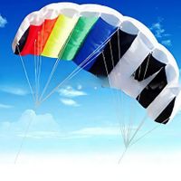 Dual Line Dounble Stunt Parafoil Rainbow Kites Kite 1.4m with Flying Tool Set for Kids  Adults Easy to Fly  Lawn, Beach, Garden Family Gatherings
