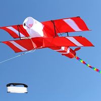3D Plane Kite Outdoor Fun Sports DIY Kite,Kite with Handle 100m line, Fun Toys for Lawn, Beach, Garden Family Gatherings