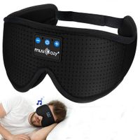 Sleep Eye Mask Headphones Bluetooth 5.2 Headband Sleeping Headphones, Wireless Headband Headphones Sleep Earbuds for Side Sleeper with HD Speakers