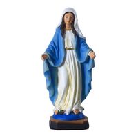 Virgin Mary Statue, Our Lady of Grace Statue, Polyresin Craft Statue, Indoor Outdoor Decoration for Garden Outdoor Patio(21.5x10x6.3CM)