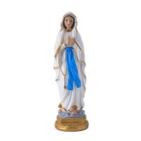 Virgin Mary Statue,Little Mary Resin Religious Decoration, Suitable for Religious Decoration and Collection and Home Use(22X6.5X6.5CM)