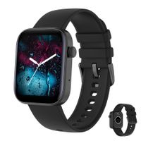 Smart Watch Fitness Tracker 1.8" Touch Screen 108 Sports Waterproof Heart Rate/Sleep Monitor/Pedometer/Calories-Black