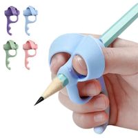 4 Pieces Pencil Grip Trainer for Left and Right Handed Handwriting Aid Correction Tool for Kids Home Preschool Kindergarten