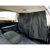 Car Divider Curtains Sun Shade-Privacy Travel Nap Night Car Camping Detachable Simple Curtain (Black)