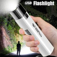 Mini Portable Super Bright Small Household Long Range Outdoor Lighting LED Strong Light Flashlight For Camping