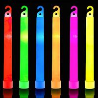6X Emergency Bright Glow Sticks Camping, Hiking Glow Stick Lights for Parties and Kids Activities  Blackout Or Storm Ready Use 1.5x1.5cm