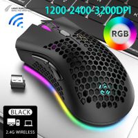 Wireless Mouse New Bluetooth RGB Led Lighting Laptop Mice Mause USB Rechargeable Optical for Desktop Computer