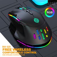 Wireless Mouse Bluetooth Rgb Wireless Mouse With Usb Rechargeable Laptop Mice Mouse Mouse Desktop Computers Usb Optical Mice