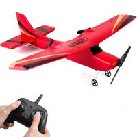 Remote Control Plane Ready to Fly, 2.4GHz Remote Control Airplane, Easy to Fly RC Glider for Kids & Beginners(Red)