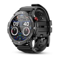 Smart Watch for Men Bluetooth Call for Android iOS Outdoor Sports Smartwatch (Black)