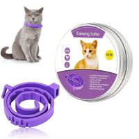 Pet Calming Collar Relaxing Anxiety Reliever Eliminate Anxiety Collar for Small Cats (Length 38CM)