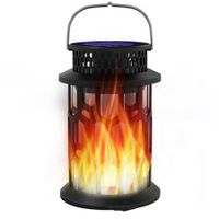 Hanging Solar Flame Light Lawn Camping Lamp Decor Landscape Patio Garden LED Atmosphere Candle Light